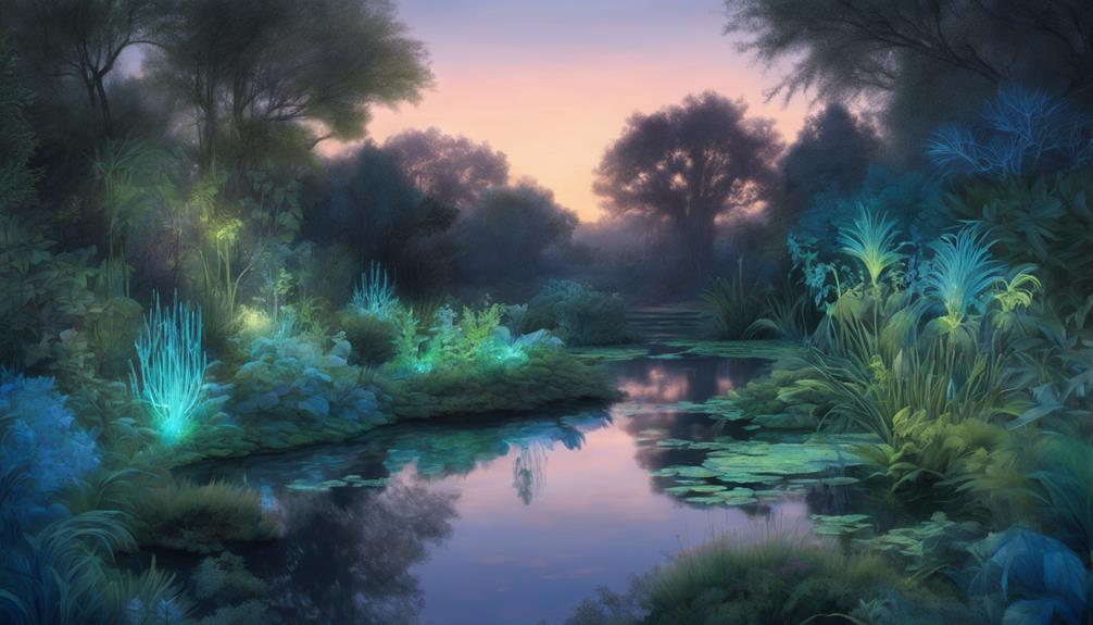 bioluminescent plants and algae